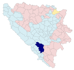 Bản đồ của Bosna và Hercegovina (Mostar)