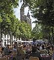 Sidewalk cafés at Onze Lieve Vrouweplein