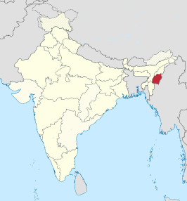 Kaart van Manipur