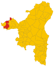 Lokasi Macomer di Provinsi Nuoro