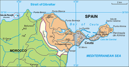 Ceuta – Mappa