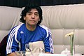 Diego Maradona, ancien joueur de football et ancien sélectionneur de l'équipe d'Argentine.
