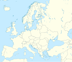 Mapa konturowa Europy, po prawej nieco na dole znajduje się punkt z opisem „Batumi”