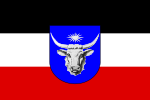 Voorgestelde vlag van Duits-Suidwes-Afrika (nooit gebruik), 1914.