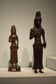 Deux figures de Guanyin provenant du royaume de Dali. Bronze et bronze doré[N 1].