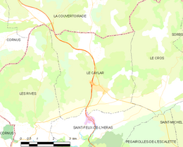 Le Caylar - Localizazion