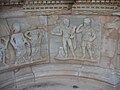 Théâtre de Sabratha, décoration du fond de l'orchestra