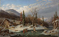 Winter Landscape, Laval, oil on canvas, 1862, National Gallery