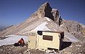 Kleine Biwakschachtel unter der Breitgrieskarscharte im Karwendel (Sept. 2003)