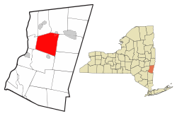 Location of Ghent, New York