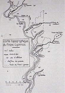 Carte topographique du Franc-Lyonnais