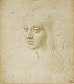 Glava ženske, ok. 483–1485}}, Kraljeva knjižnica Torino