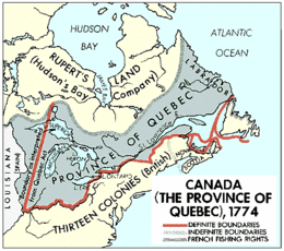 Provincia del Quebec - Localizzazione