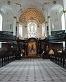 The interior of St. Clement Danes