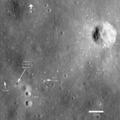 Apollo 14 iniş yeri, Lunar Reconnaissance Orbiter tarafından çekilmiş 2009 fotoğrafı.
