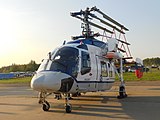 Версия вертолёта Ка-226Т со сложенными лопастями несущих винтов на МАКС-2019.