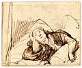 «Саския в кровати» (1635-1640, Лондон).