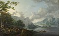 George Barrett, o Velho: Vista do lago Windermere, cedo pela manhã, 1781. National Gallery of Victoria