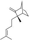 Strukturformel (+)-epi-β-Santalen