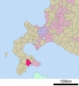 Situering van Hokuto in de prefectuur Hokkaido