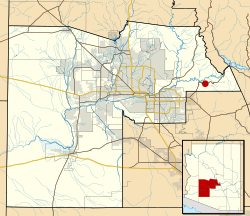 Location in Maricopa County and the state of Arizona