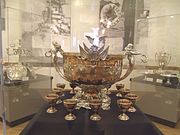 The Arizona Capitol Museum is home to the silver service (silverware) that was donated to USS Arizona by the citizens of Arizona in 1919. This service is composed of 59 distinct pieces on display at the Capitol Museum.
