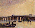 1871: Old Chelsea Bridge in London by Pissarro