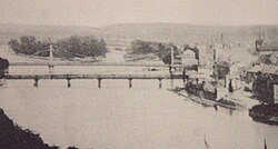 Pohled na most v roce 1894