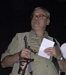 O escritor polaco Andrzej Sapkowski, en una imachen de 2003.