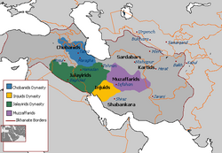 Division of Ilkhanate territory