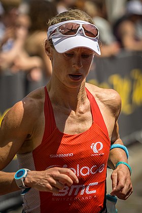 Corinne Abraham im Ironman Germany in Frankfurt am Main (2014)