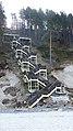 Zustand der Treppe in Misdroy nach einem Sturm im Dezember 2018