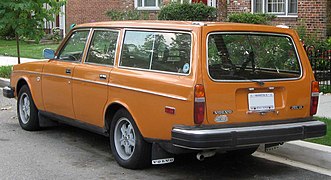 Volvo 245 DL Heckansicht (1974–1977)