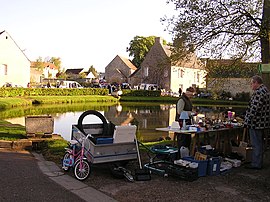 May fair around the pond