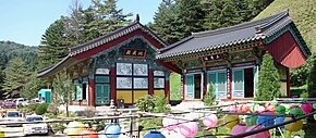 Templo budista de Woljeongsa, em PyeongChang