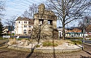 Löwendenkmal vor dem Bahnhof