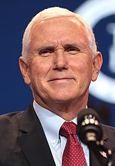 Mike Pence served from 2017 to 2021
