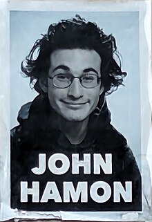 Affiche "John Hamon" représentant l'artiste.