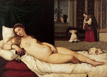 Tiziano Venuso de Urbino, 119 x 165 cm.