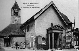 Église de Sassenage en 1900.