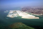 The reclaimed land from above in 2007