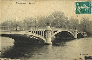 Le pont, vu de Suresnes.