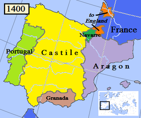 Localização de Reino de Navarra