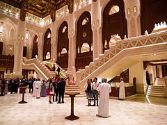 Grand hall de l'opéra royal de Mascate.