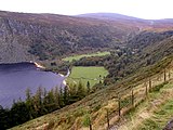 View into Luggala Castle.