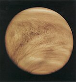 Struktur awan di atmosfer Venus pada tahun 1979, yang ditunjukkan melalui pengamatan ultraviolet yang dilakukan oleh Pioneer Venus Orbiter