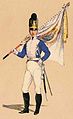 Uniforme dun soldado bávaro, ca. 1800