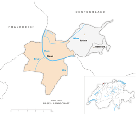 Karta grada Basel