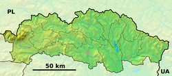 Hutka is located in Prešov Region