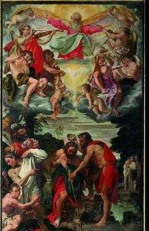 Le Baptême du Christ (1584) église San Gregorio, Bologne.